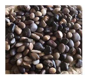 Natural River Stone Mix Color High Polish Pebbles