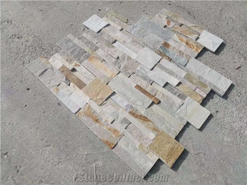 Natural Slate Ledge Stone Panel Cultured Veneer Stacked