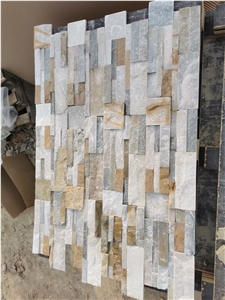 Natural Slate Ledge Stone Panel Cultured Veneer Stacked