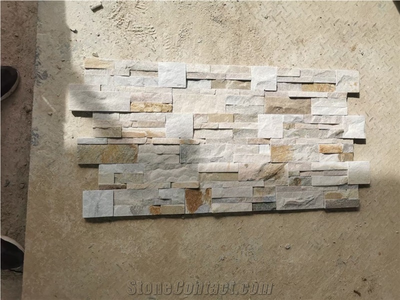 Natural Slate Ledge Stone Panel Cultured Veneer Stacked
