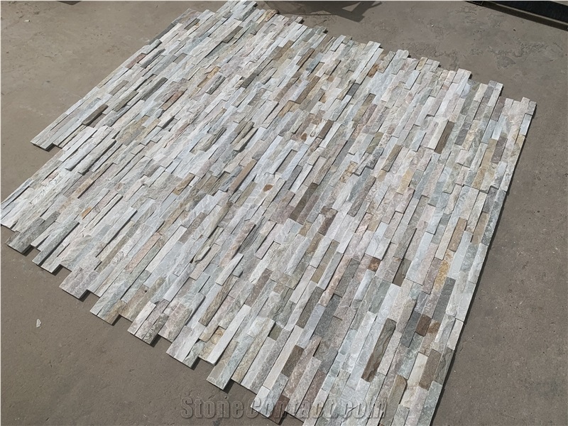 Natural Slate Ledge Stone Panel Cultured Veneer Stacked