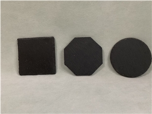 Natural Square Slate Coaster 100Mm X 100Mm X 6-8Mm