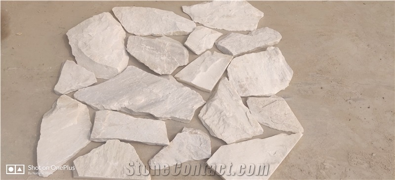 Natural-White-Quartzite-Irregular-Random-Stone-Flagstone
