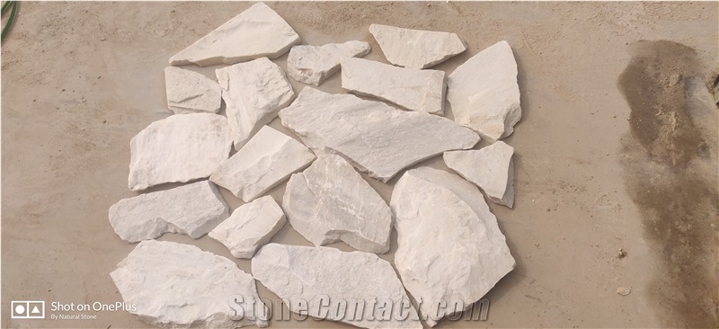 Natural-White-Quartzite-Irregular-Random-Stone-Flagstone