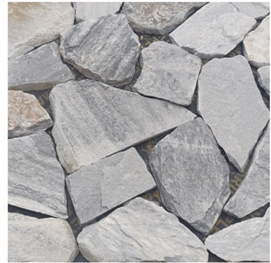 Natural Yellow Slate Irregular Flagstone For Garden Pavement