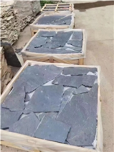 Natural Yellow Slate Irregular Flagstone For Garden Pavement