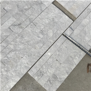 Pure White Quartzite Ledgestone Veneer Stone