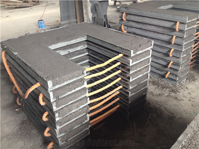 Shanxi Black Granite Back Panel For Fireplace Surround