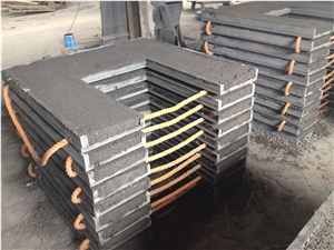 Shanxi Black Granite Back Panel For Fireplace Surround