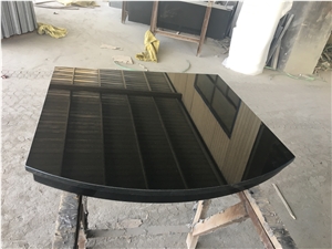 Shanxi Black Granite Jointed Fireplace Hearth Slab