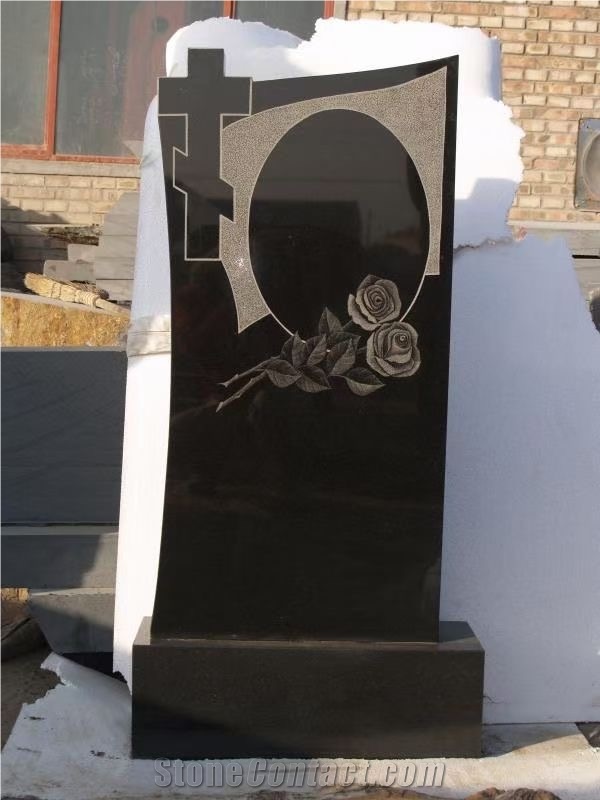 Shanxi Black Rectangle Tombstone
