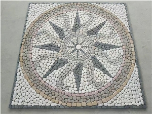 Slate Mosaic Medallion Flat Stones Free Mosaic Flower