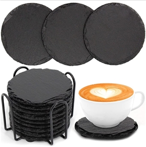 Square Slate Black Stone Coaster  Whisky Coaster Slate Stone