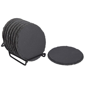 Square Slate Black Stone Coaster  Whisky Coaster Slate Stone