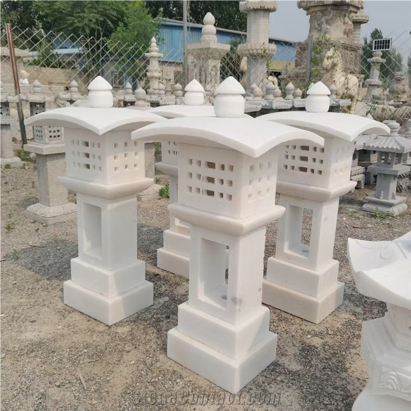 Stone Chinese Garden Lantern Landscaping Japanese Lamp