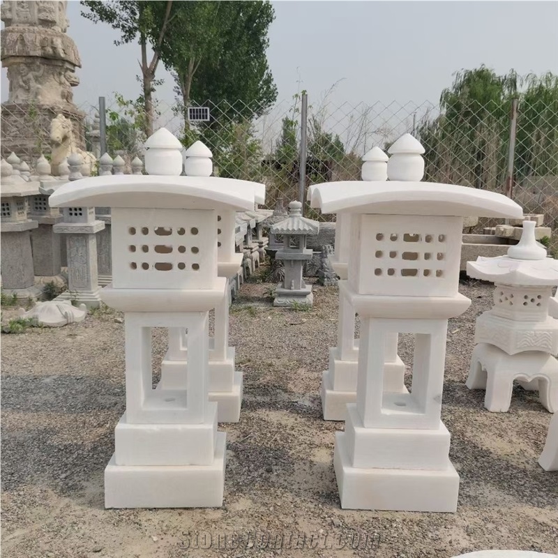 Stone Chinese Garden Lantern Landscaping Japanese Lamp