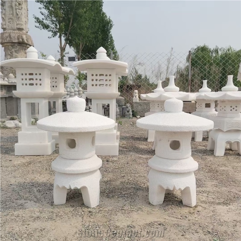 Stone Chinese Garden Lantern Landscaping Japanese Lamp