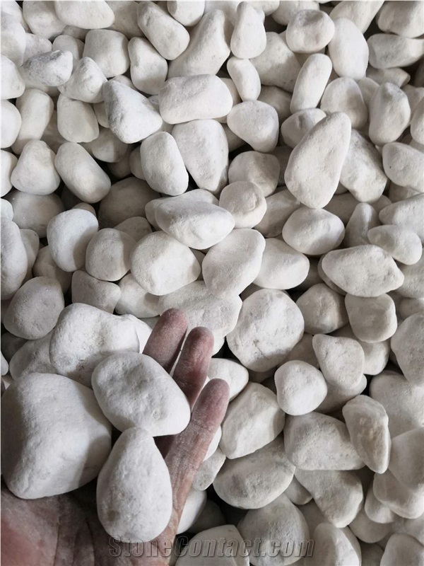 White Round Pebble Stone