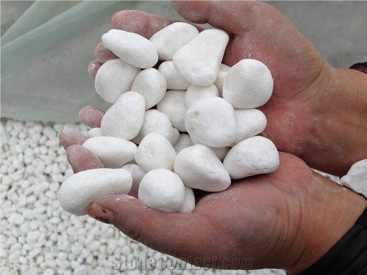 White Round Pebble Stone