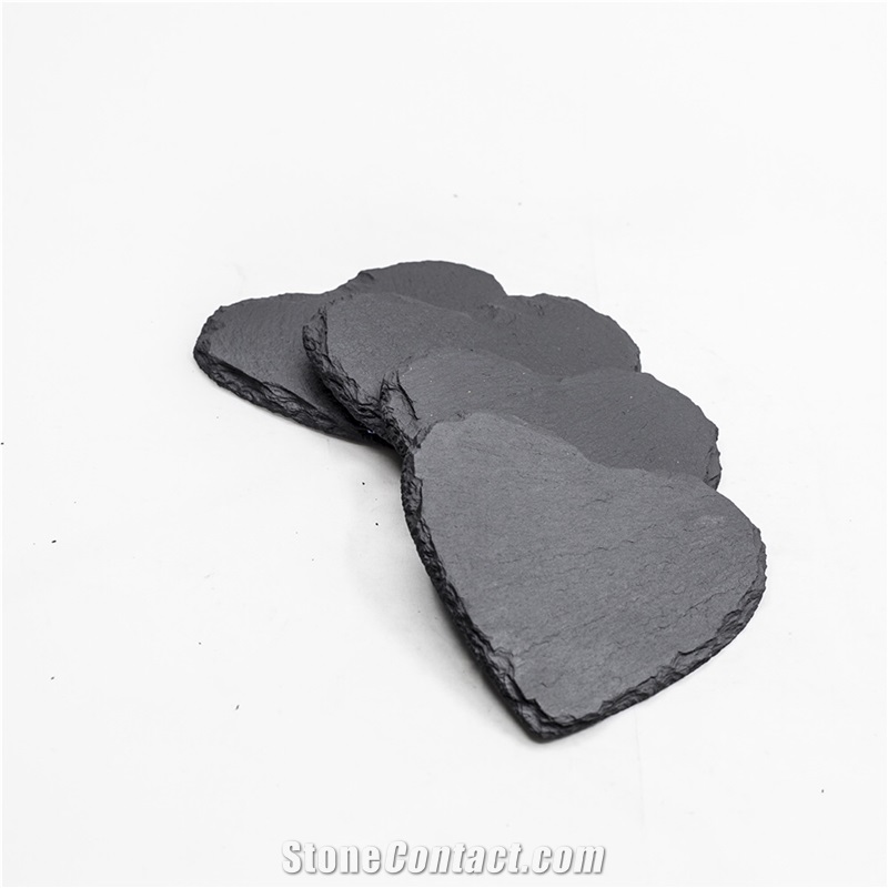 Wholesale Custom Blank Square Rubber Feet  Slate Coasters