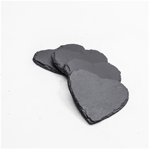 Wholesale Custom Blank Square Rubber Feet  Slate Coasters