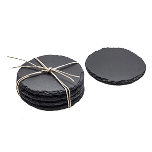 Wholesale Custom Blank Square Rubber Feet  Slate Coasters