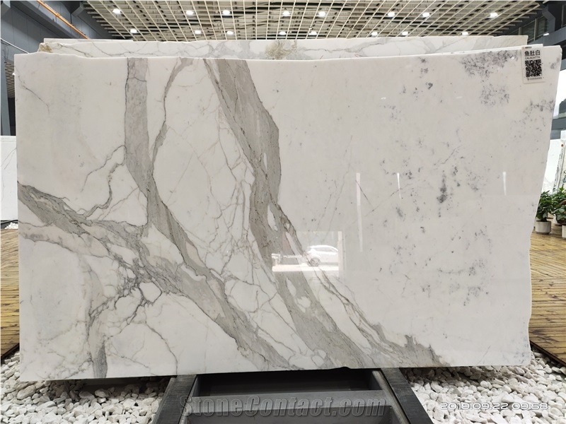 Bianco Calacatta White Marble Slabs