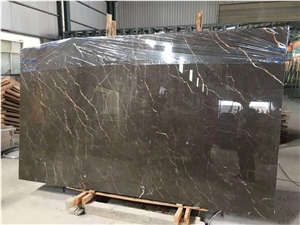 China Nero Portoro Marble Slab For Wall And Floor