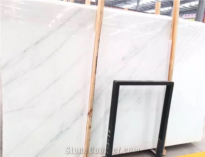 Premium Quality Chinese Calacatta  White Marble  Slab