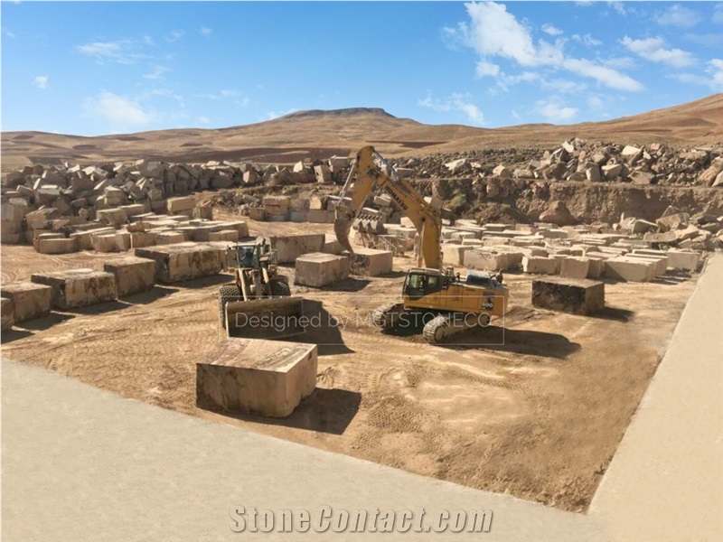 Hesar Black Travertine (MGT) Quarry