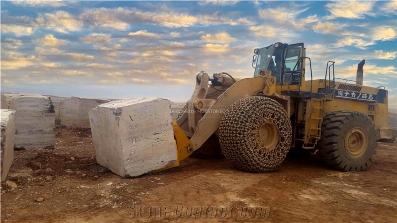 Hesar Titanium Travertine (MGT) Quarry