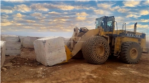 Hesar Titanium Travertine (MGT) Quarry
