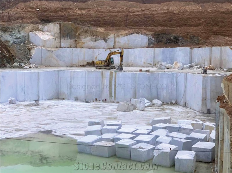 Persian Carrara White Marble (MGT) Quarry
