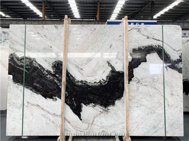 Panda White Marble Slabs