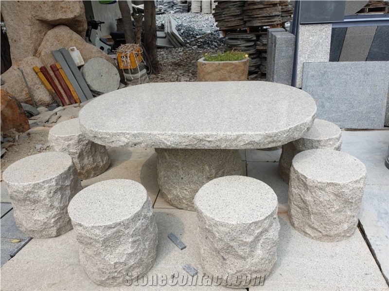 Granite Stone Table Set