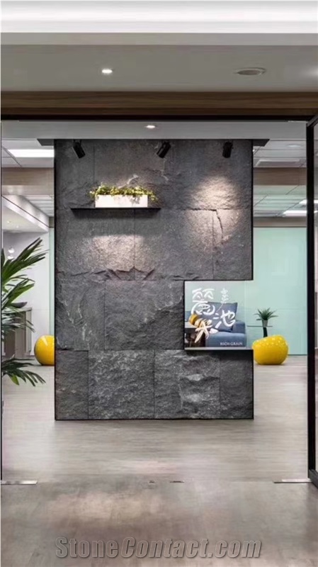 G654 Sesame Black Impala Grey Granite Split Face Tiles