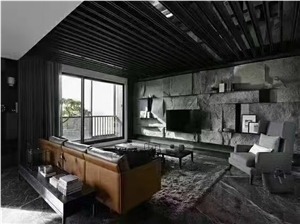 G654 Sesame Black Impala Grey Granite Split Face Tiles