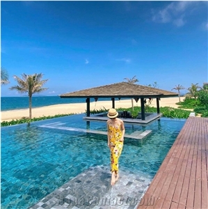Vietnam Bluestone Sandblasted Pool Paver Tile