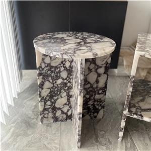 Calacatta Viola Marble Side-End Table