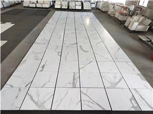High Grade Calacatta White Marble Floor Tiles