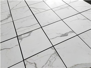 High Grade Calacatta White Marble Floor Tiles