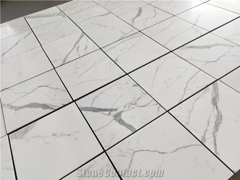 High Grade Calacatta White Marble Floor Tiles