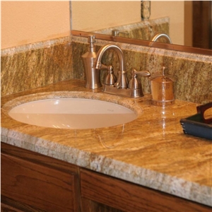 Imperial Gold Granite Slabs For Kitchen Bathroom