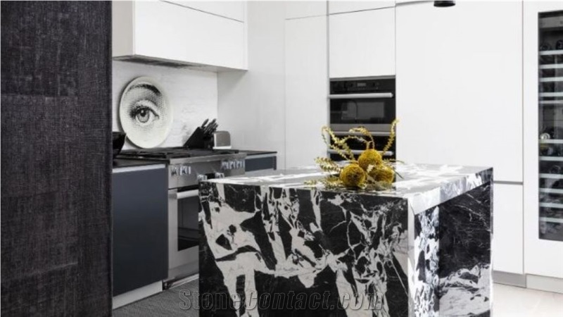 Noir Grand Antique Marble Slabs For Kitchen Countertop