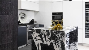Noir Grand Antique Marble Slabs For Kitchen Countertop