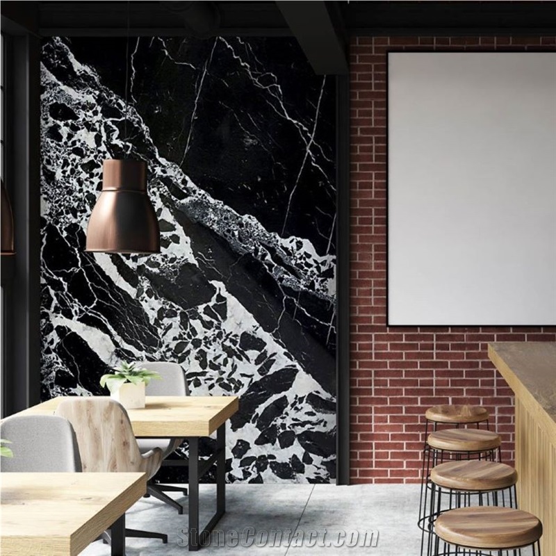 Noir Grand Antique Marble Slabs For Kitchen Countertop