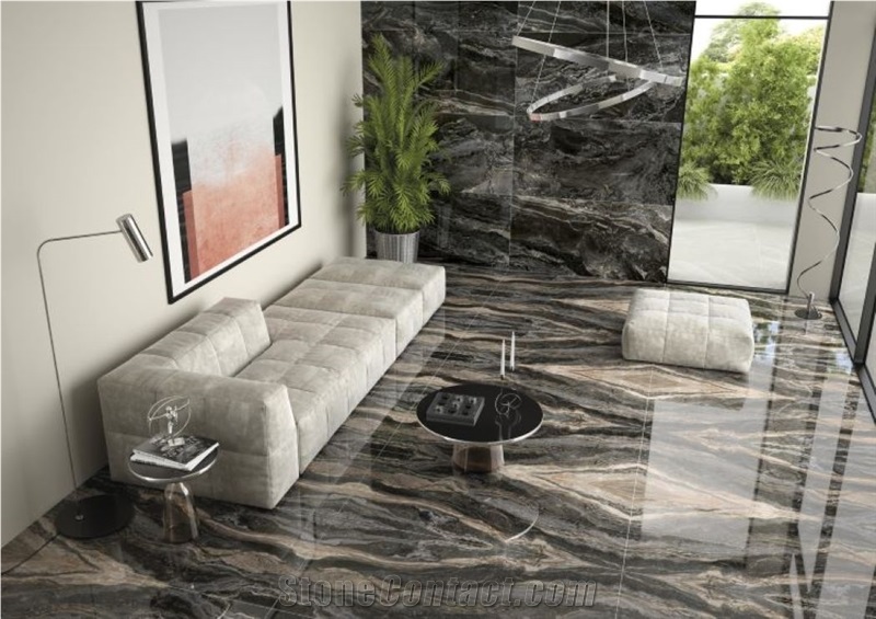 Orobico Black Marble Iride Nero Slabs
