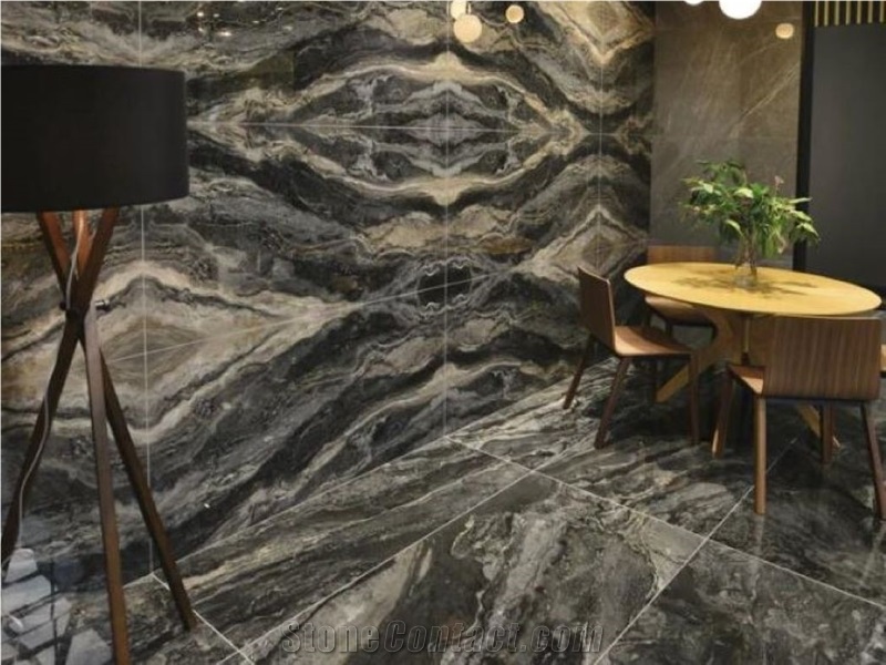 Orobico Black Marble Iride Nero Slabs