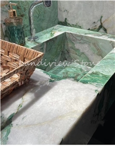 Patagonia Green Quartzite Bathroom Countertop