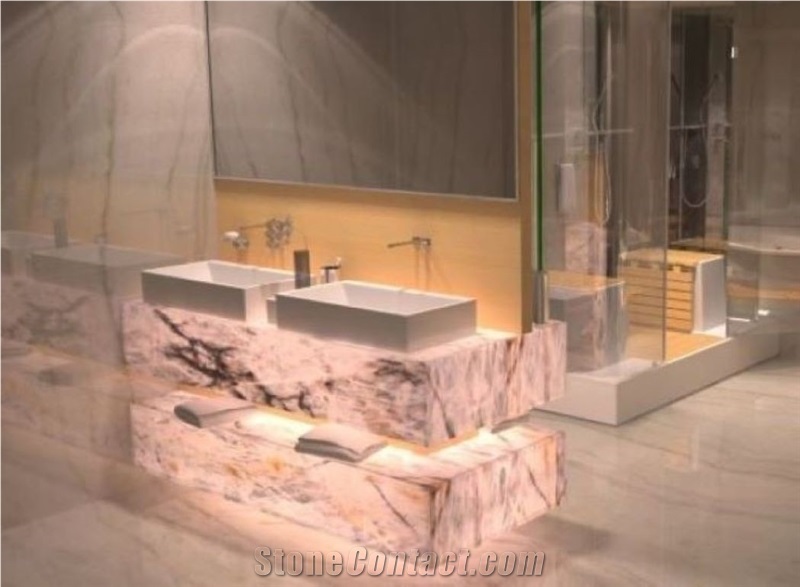 Pink Lady Lumix Quartzite For Kitchen Bathroom Countertops